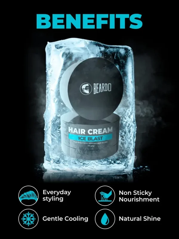 Beardo Ice Blast Hair Cream For Men-75gm
