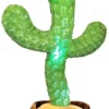 HelloKimi Singing Dancing Cactus Plush Toy for Kids Rechargeable