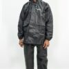 img_68603b350c19e 100% Water proof High quality Rain Coat With Pant. (Happylon) Black & Nave Blue