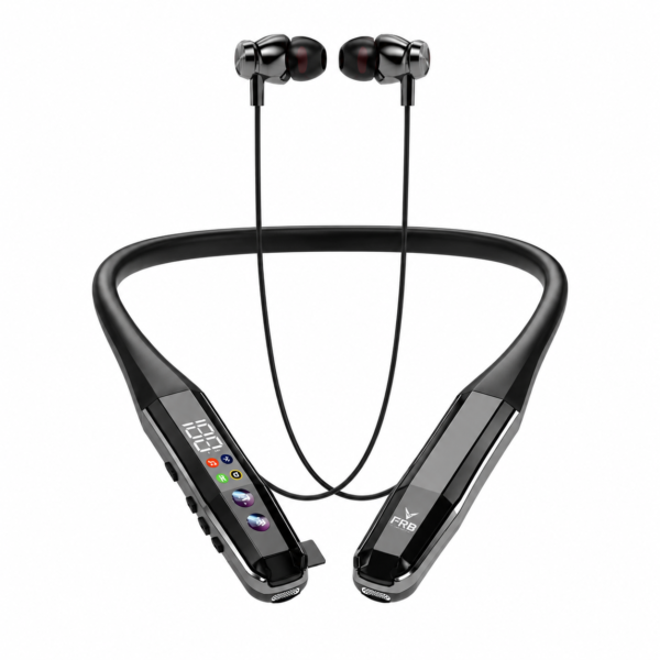img_6a5c61912f859_1_1784439185 FRB N-26 Wireless Bluetooth 5.4 Neckband Earphone - 600 Hours Standby | Low Latency Gaming Mode, Digital Battery Display, 4 Voice Changer, Magnetic On/Off & Type-C Fast Charging Metal Earbuds